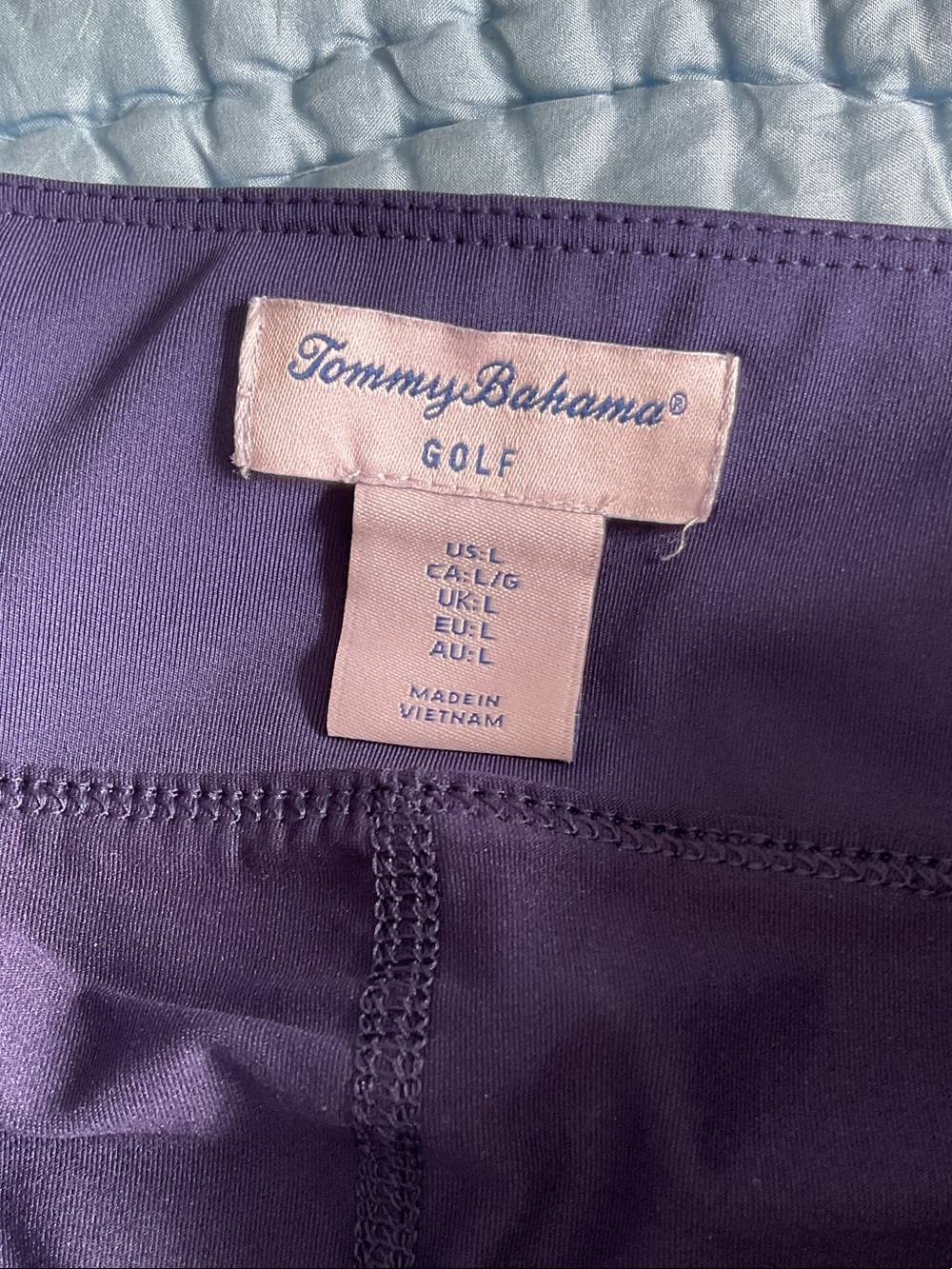 Tommy Bahama Navy Golf Skort Size L